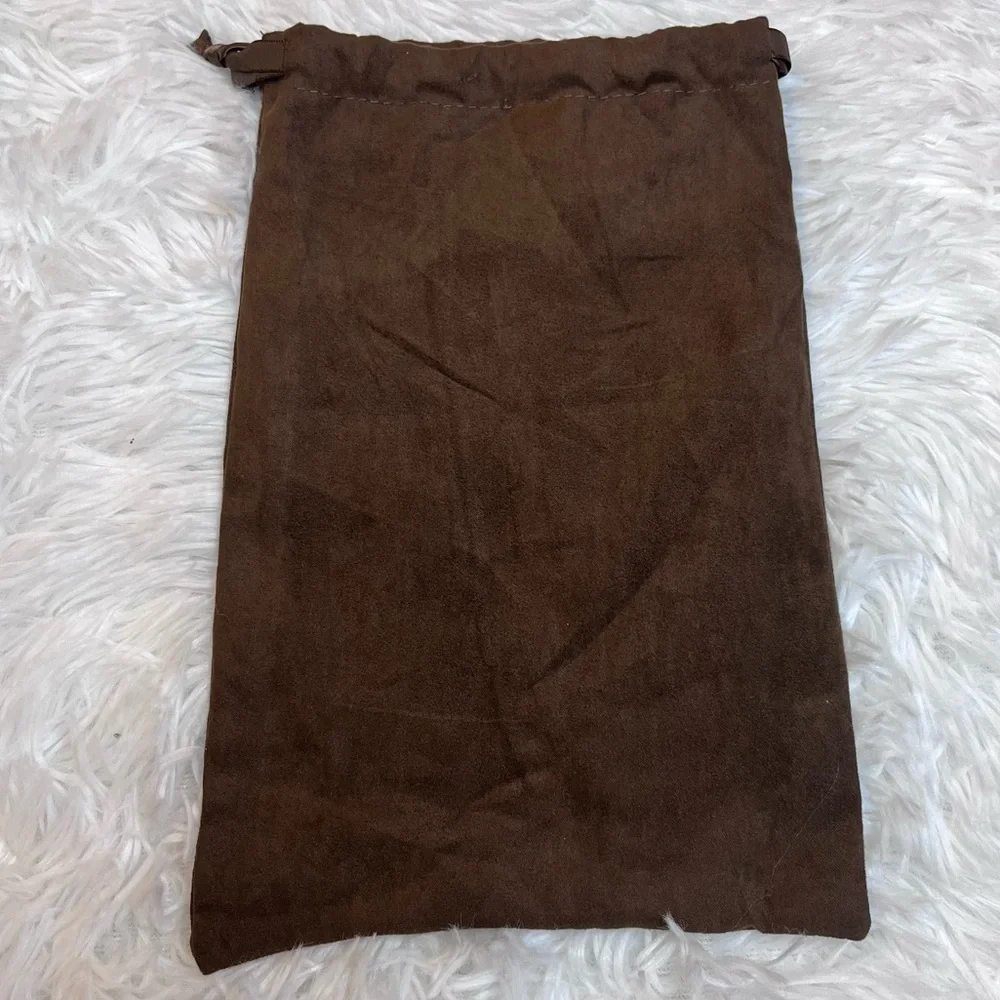 Z’OREYA Brown Drawstring Dust Bag Soft Makeup Brushes Small 7” x 10”